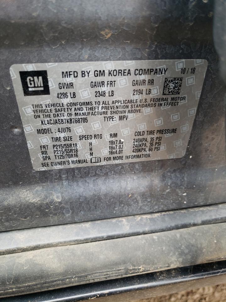 KL4CJASB7KB768705 2019 Buick Encore Preferred