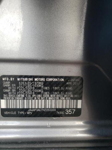 2017 Mitsubishi Outlander Sport Es VIN: JA4AP3AU7HZ050009 Lot: 59787124