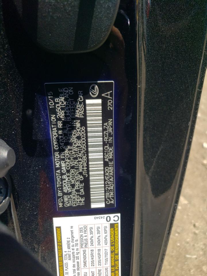 JTHHA5BC7G5000206 2016 Lexus Rc 200T