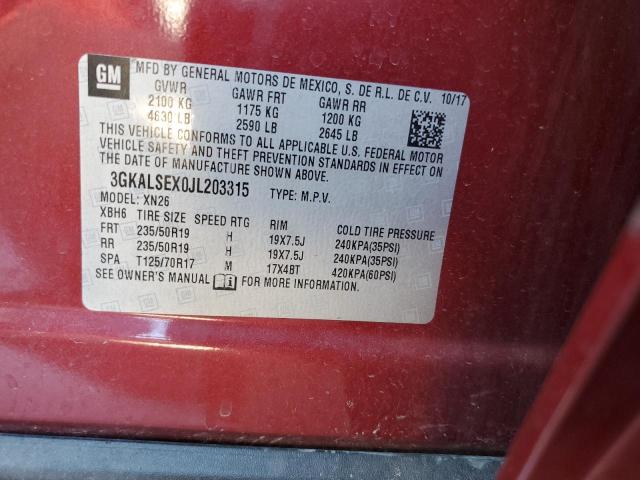 2018 GMC Terrain Denali VIN: 3GKALSEX0JL203315 Lot: 60287904