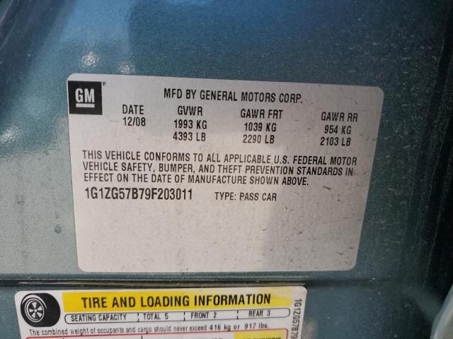 2009 Chevrolet Malibu Ls VIN: 1G1ZG57B79F203011 Lot: 57824694