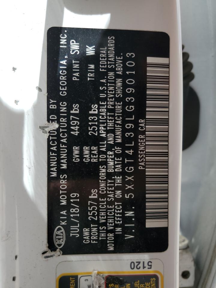 5XXGT4L39LG390103 2020 Kia Optima Lx