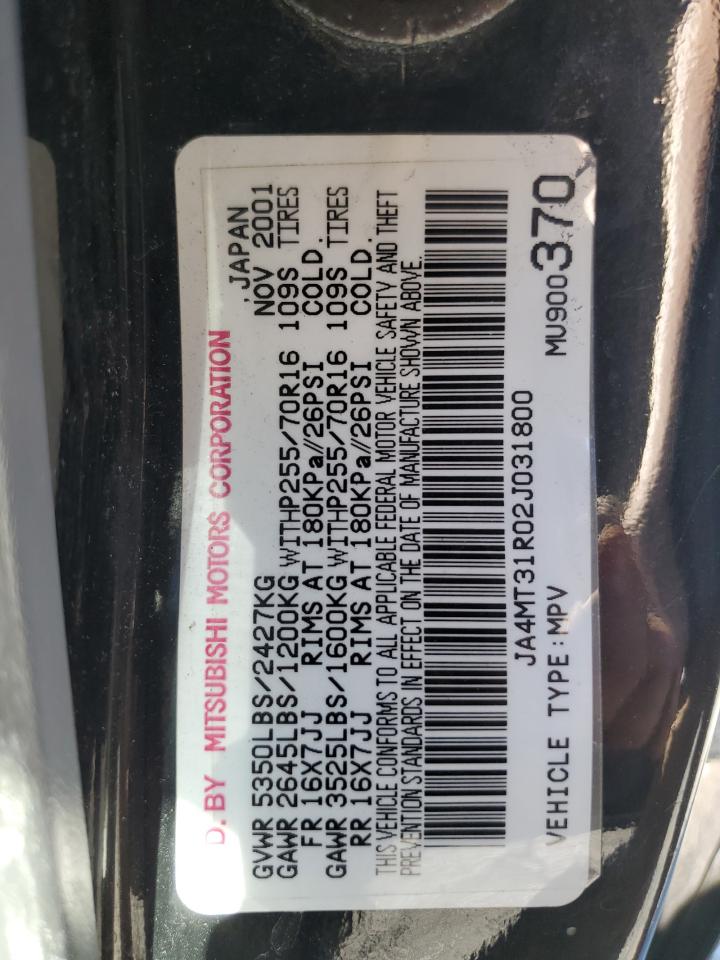 JA4MT31R02J031800 2002 Mitsubishi Montero Sport Xls