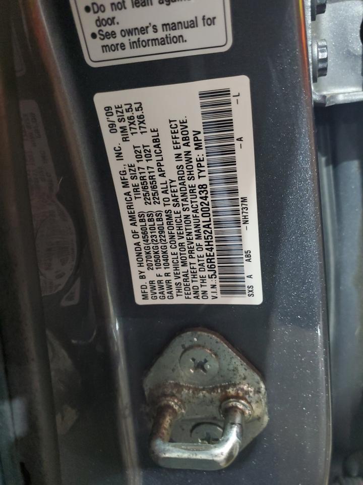 5J6RE4H52AL002438 2010 Honda Cr-V Ex