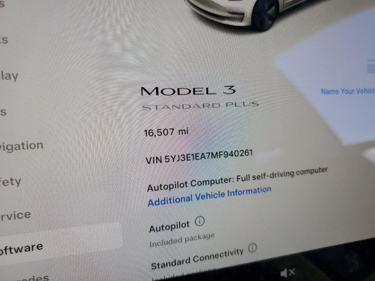 5YJ3E1EA7MF940261 2021 Tesla Model 3