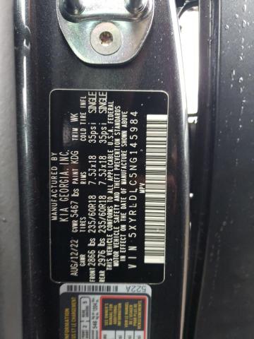 2022 Kia Sorento S VIN: 5XYRLDLC5NG145984 Lot: 58712404