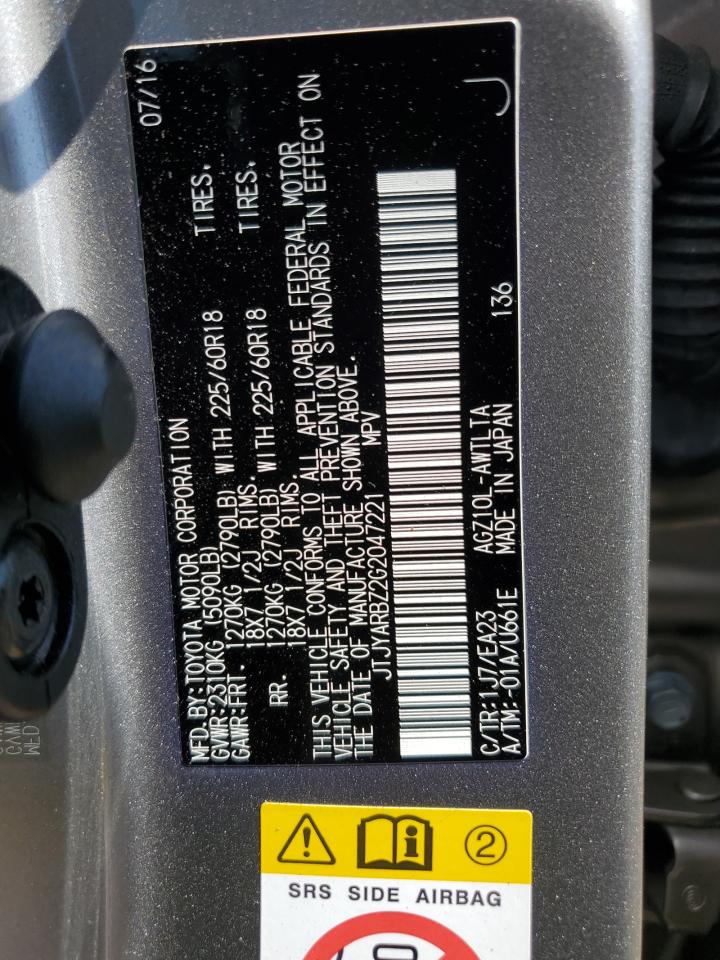 JTJYARBZ2G2047221 2016 Lexus Nx 200T Base