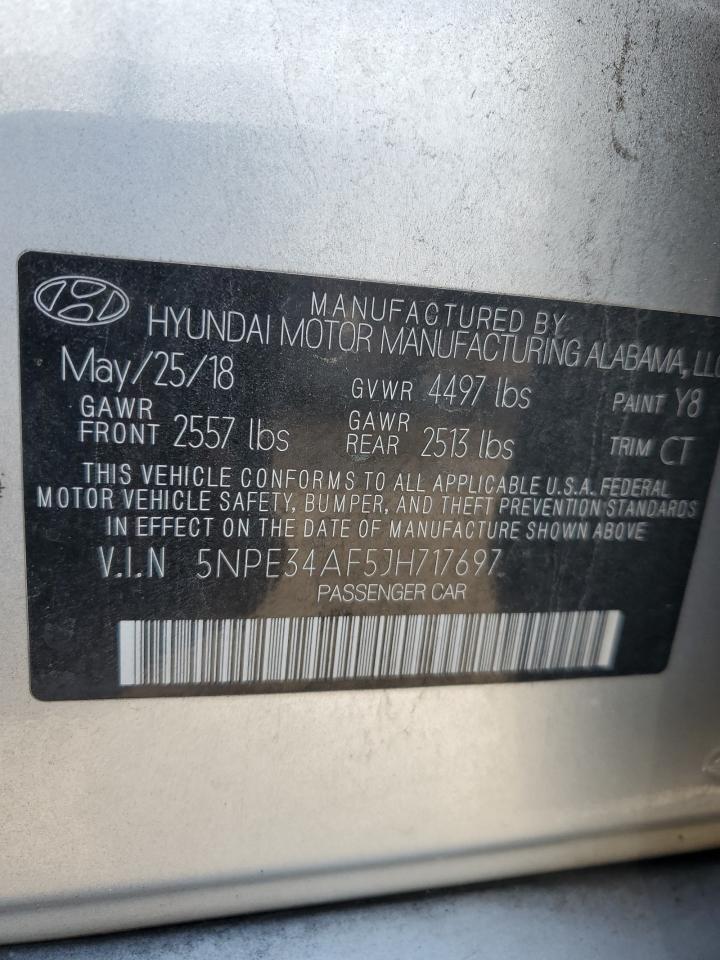 5NPE34AF5JH717697 2018 Hyundai Sonata Sport