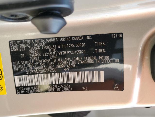 2017 Lexus Rx 350 Base VIN: 2T2BZMCA9HC074203 Lot: 57073334