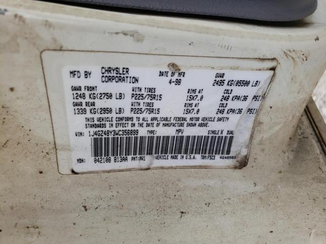 1998 Jeep Grand Cherokee Laredo VIN: 1J4GZ48Y3WC356899 Lot: 57743764