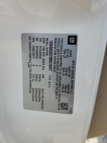 2011 Chevrolet Tahoe K1500 Ltz VIN: 1GNSKCE07BR218987 Lot: 59271394