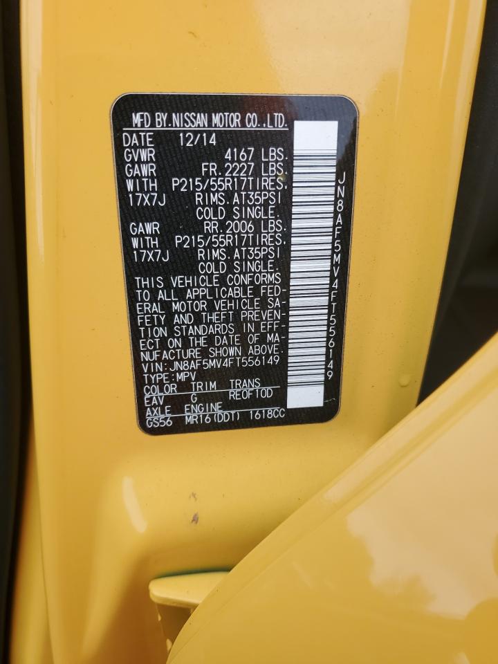 JN8AF5MV4FT556149 2015 Nissan Juke S