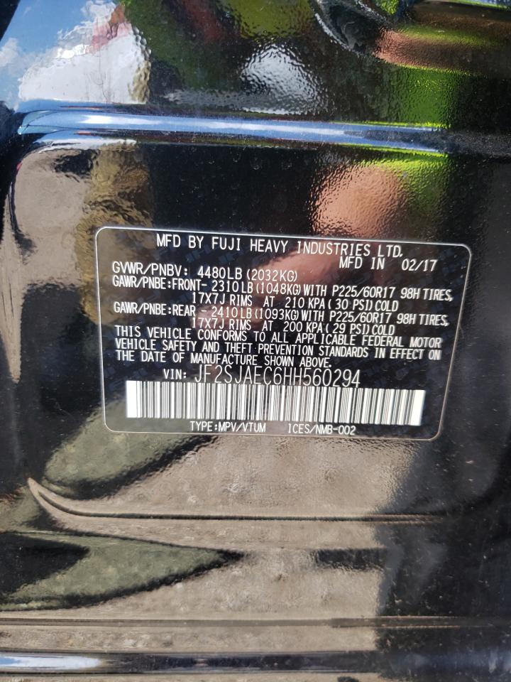 JF2SJAEC6HH560294 2017 Subaru Forester 2.5I Premium