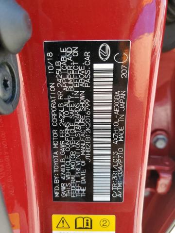 2019 Lexus Es 300H VIN: JTHB21B12K2016799 Lot: 57684234