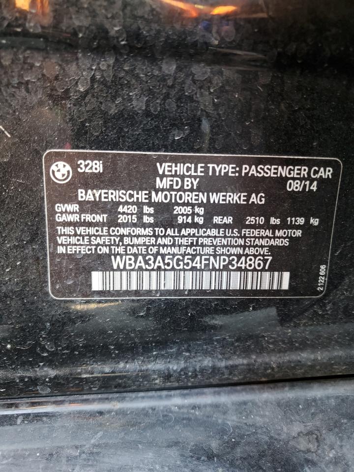 WBA3A5G54FNP34867 2015 BMW 328 I