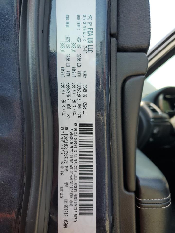 1C4RJFBG9FC934179 2015 Jeep Grand Cherokee Limited