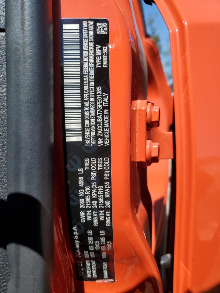 ZACCJBAT7GPE01385 2016 Jeep Renegade Sport