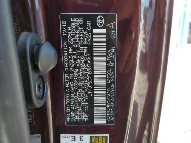 2011 Toyota Scion Tc VIN: JTKJF5C71B3018221 Lot: 59834434