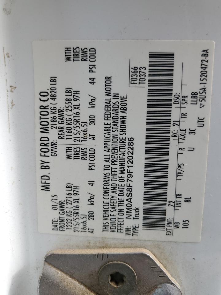 NM0AS8F79F1202286 2015 Ford Transit Connect Xlt