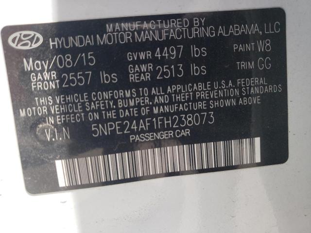 2015 HYUNDAI SONATA SE 5NPE24AF1FH238073