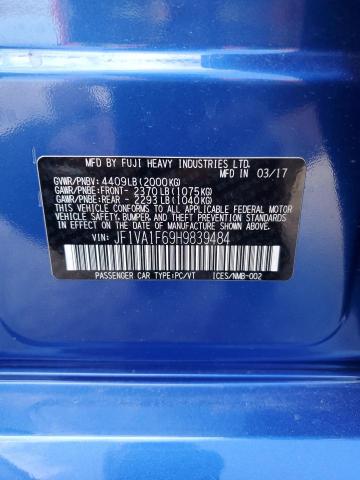 2017 Subaru Wrx Premium VIN: JF1VA1F69H9839484 Lot: 59652784