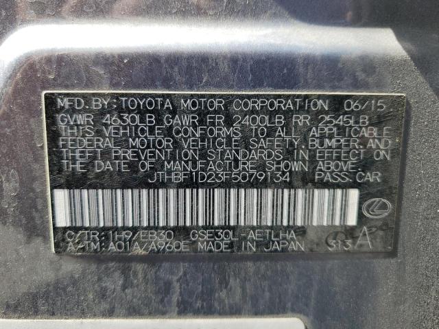 2015 Lexus Is 250 VIN: JTHBF1D23F5079134 Lot: 60710954