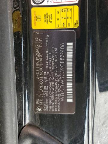 2012 BMW 328 I VIN: WBADW3C59CE822406 Lot: 58360394