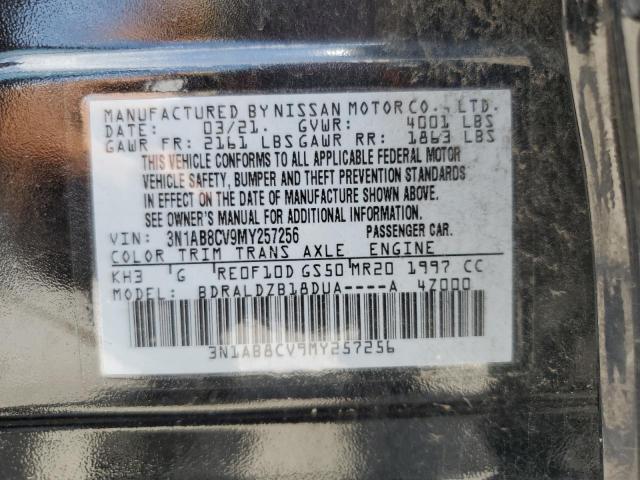 2021 Nissan Sentra Sv VIN: 3N1AB8CV9MY257256 Lot: 59357144