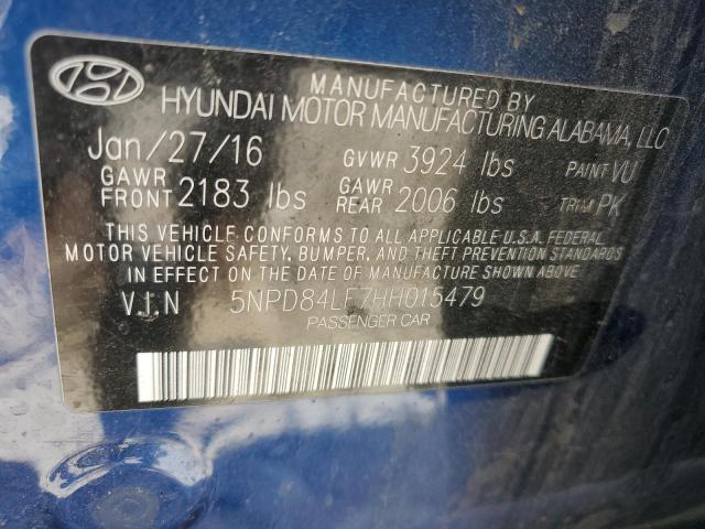 5NPD84LF7HH015479 2017 HYUNDAI ELANTRA - Image 12