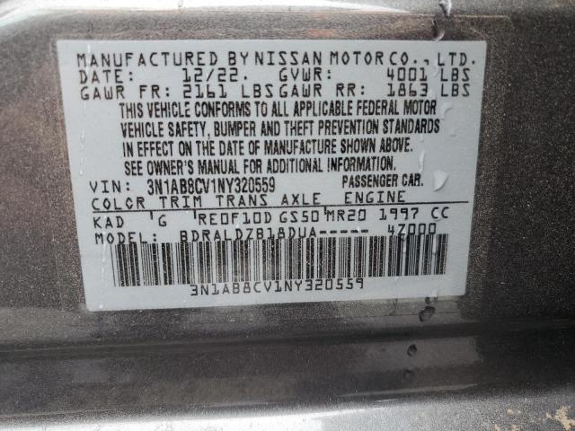 2022 Nissan Sentra Sv VIN: 3N1AB8CV1NY320559 Lot: 58163914