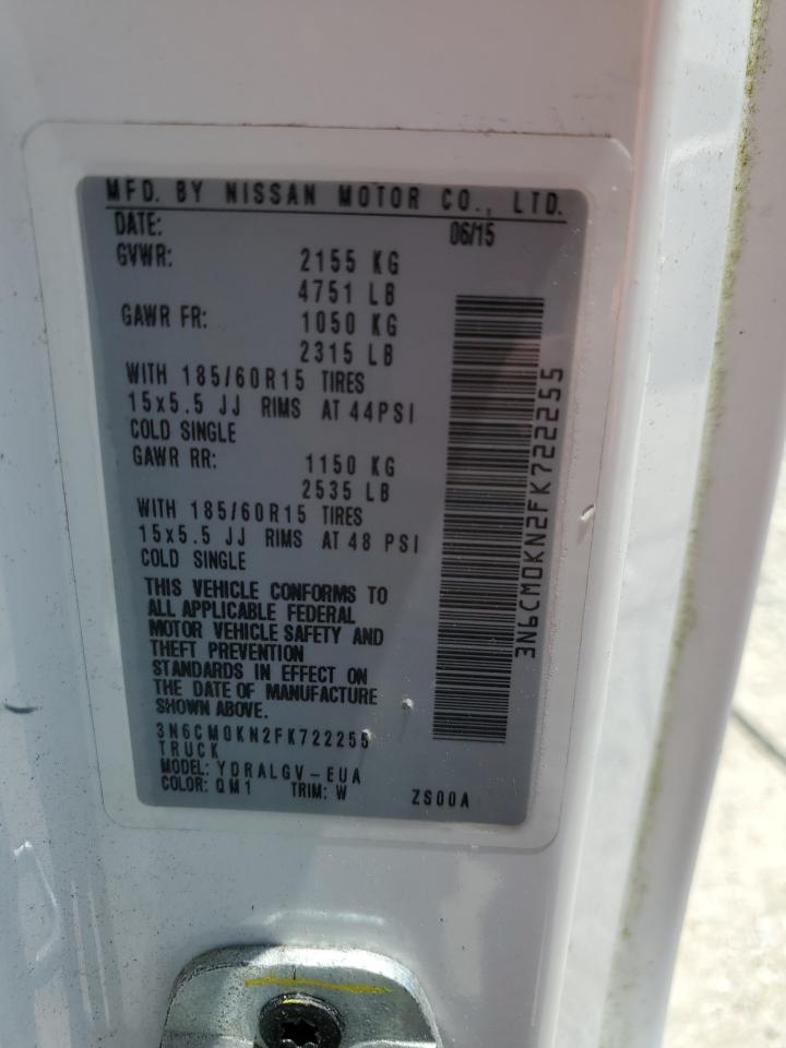 3N6CM0KN2FK722255 2015 Nissan Nv200 2.5S