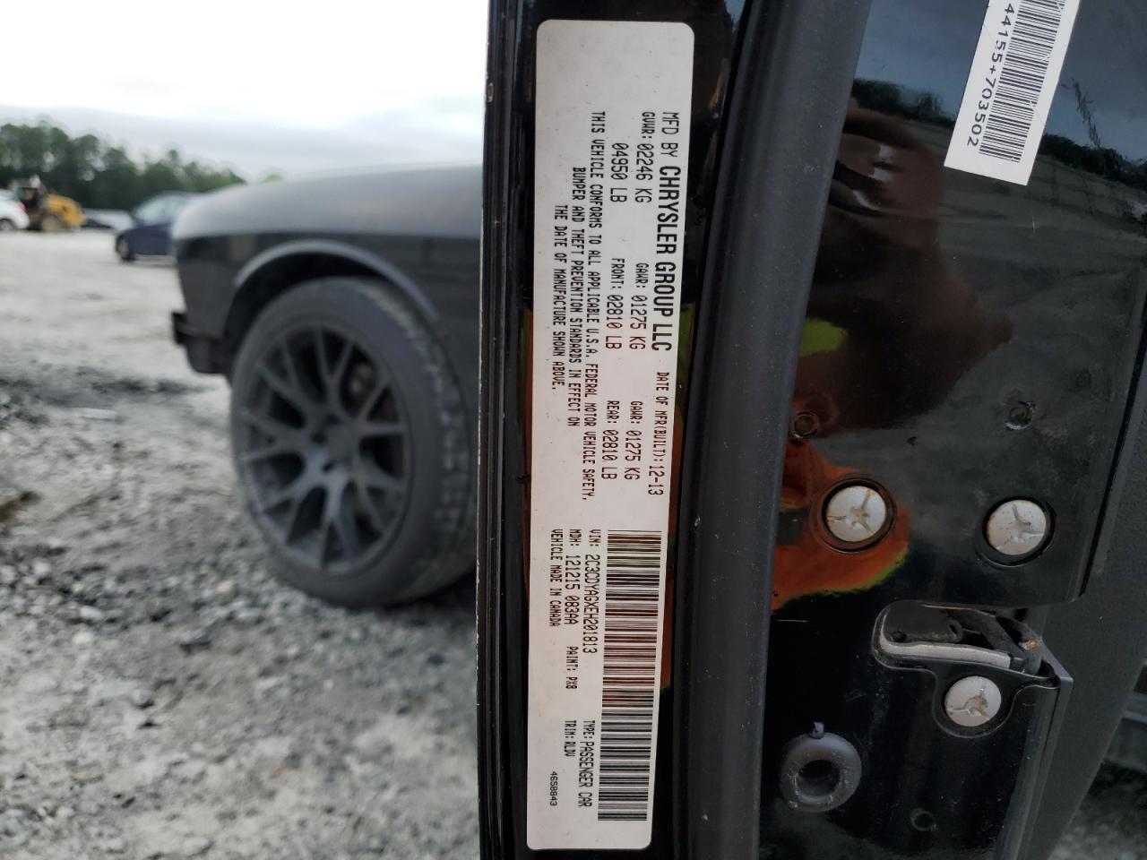 2C3CDYAGXEH201813 2014 Dodge Challenger Sxt