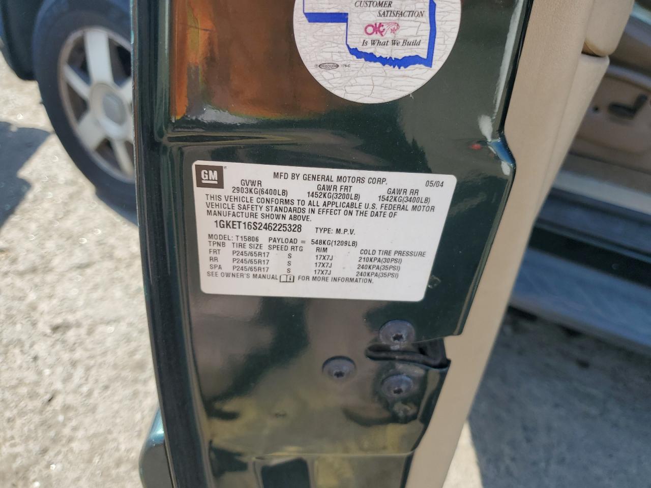 1GKET16S246225328 2004 GMC Envoy Xl