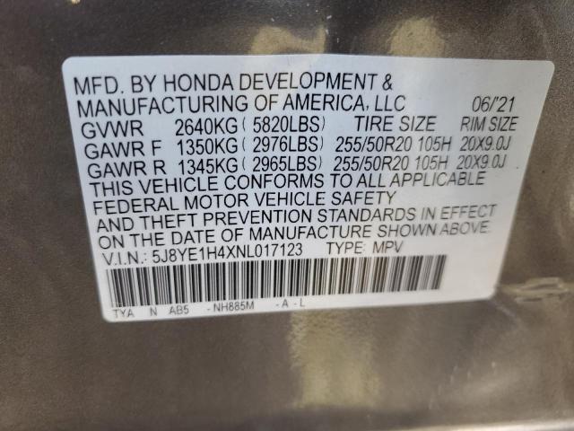 2022 Acura Mdx Technology VIN: 5J8YE1H4XNL017123 Lot: 57397474