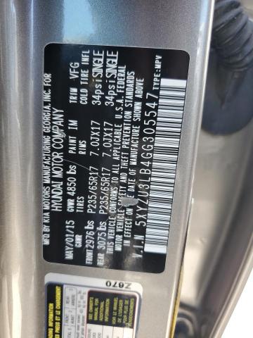 2016 HYUNDAI SANTA FE S - 5XYZU3LB4GG305547