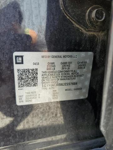 2018 Cadillac Xt5 Luxury VIN: 1GYKNCRS6JZ237664 Lot: 57531554