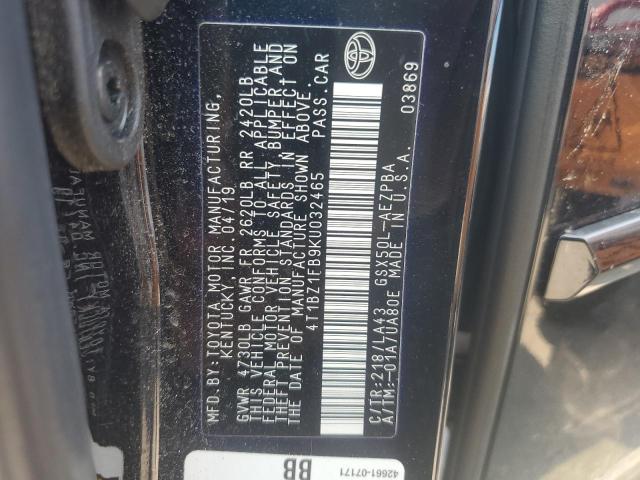 4T1BZ1FB9KU032465 2019 TOYOTA AVALON - Image 12