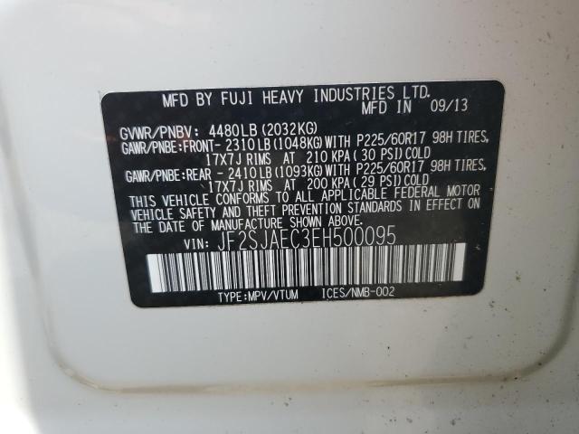 2014 Subaru Forester 2.5I Premium VIN: JF2SJAEC3EH500095 Lot: 60637104