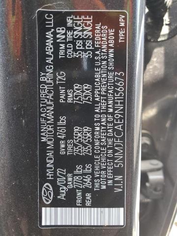 VIN 5NMJFCAE9NH156673 2022 Hyundai Tucson, Sel no.13