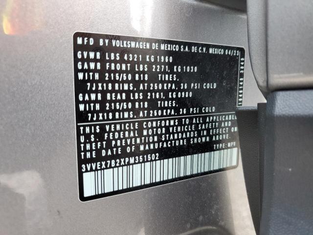 2023 VOLKSWAGEN TAOS SE - 3VVEX7B2XPM351502