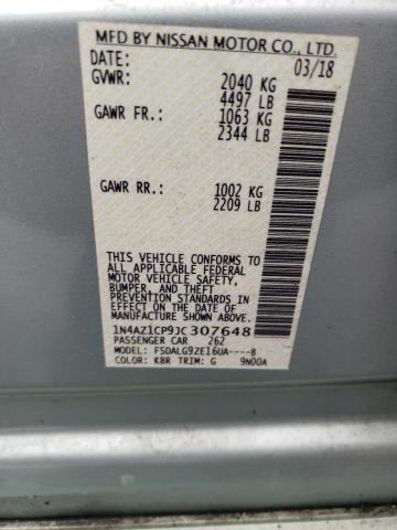 2018 Nissan Leaf S VIN: 1N4AZ1CP9JC307648 Lot: 60903004