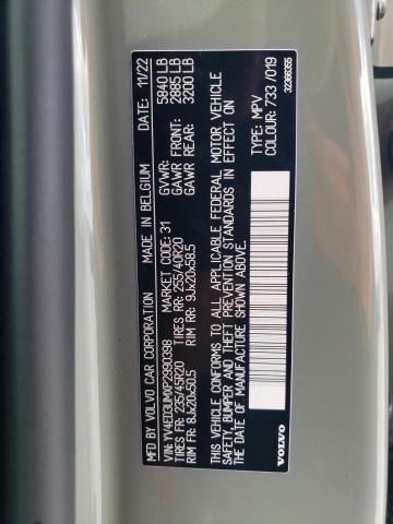 2023 Volvo Xc40 Recharge Ultimate VIN: YV4ED3UMXP2990398 Lot: 59097694