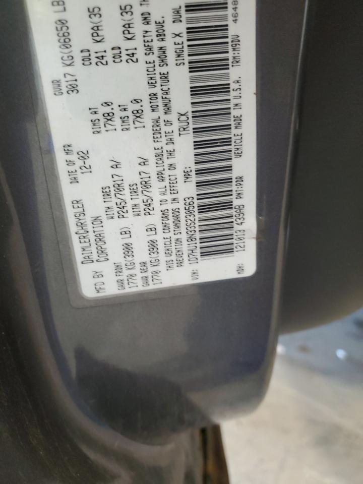 1D7HU18N33S230563 2003 Dodge Ram 1500 St