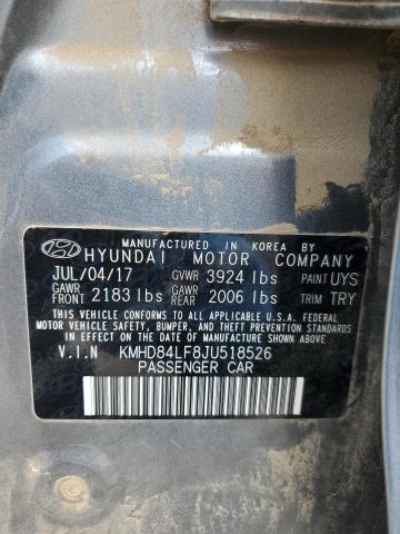 KMHD84LF8JU518526 2018 HYUNDAI ELANTRA - Image 12