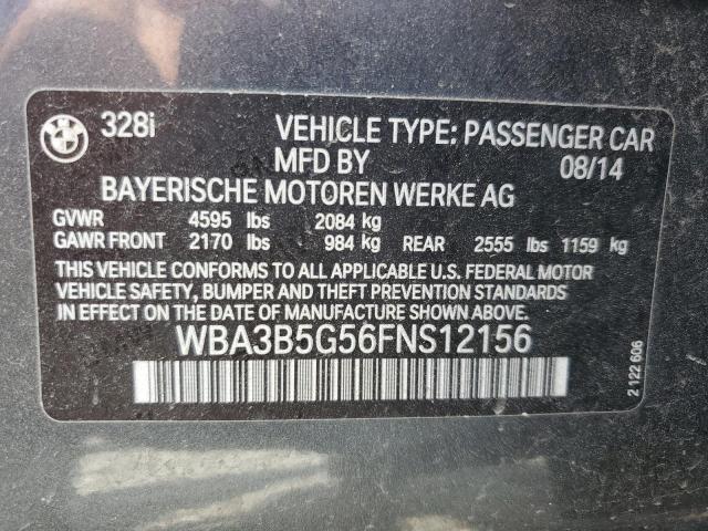 VIN WBA3B5G56FNS12156 2015 BMW 3 Series, 328 Xi Sulev no.12