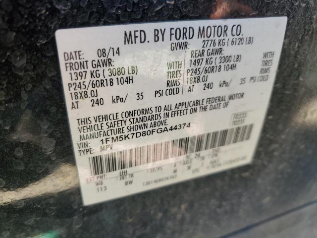 2015 Ford Explorer Xlt VIN: 1FM5K7D80FGA44374 Lot: 58431594