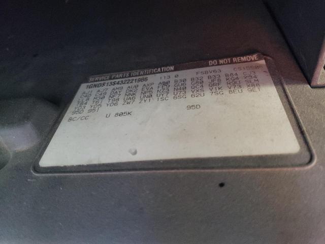 2003 Chevrolet Trailblazer VIN: 1GNDS13S432221986 Lot: 55180824