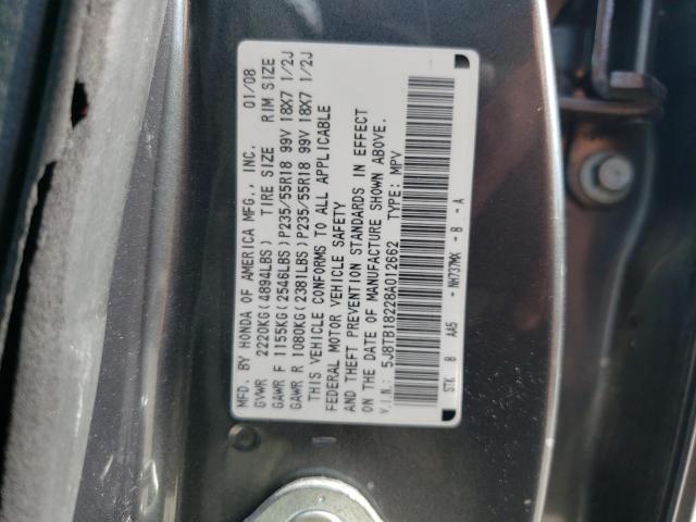 5J8TB18228A012662 2008 Acura Rdx