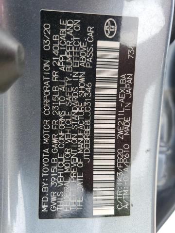2020 TOYOTA COROLLA LE - JTDEBRBE8LJ031346