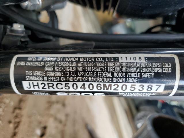 2006 HONDA VT750 CA JH2RC50406M205387